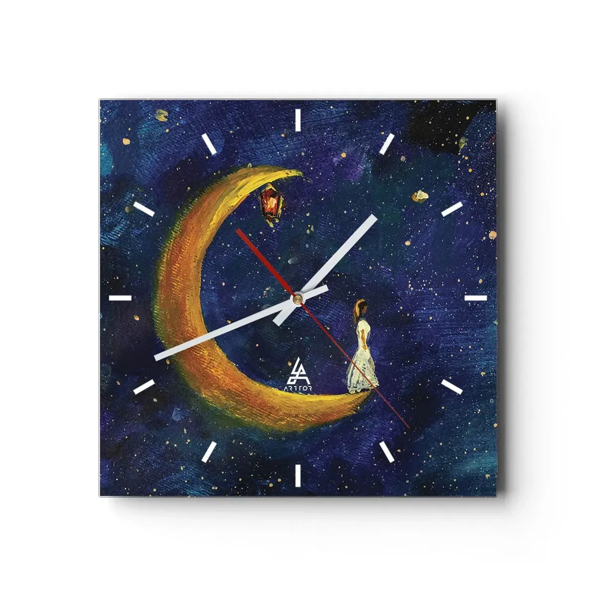 Wandklok - Klok - De roep van de wereld - 40x40 cm