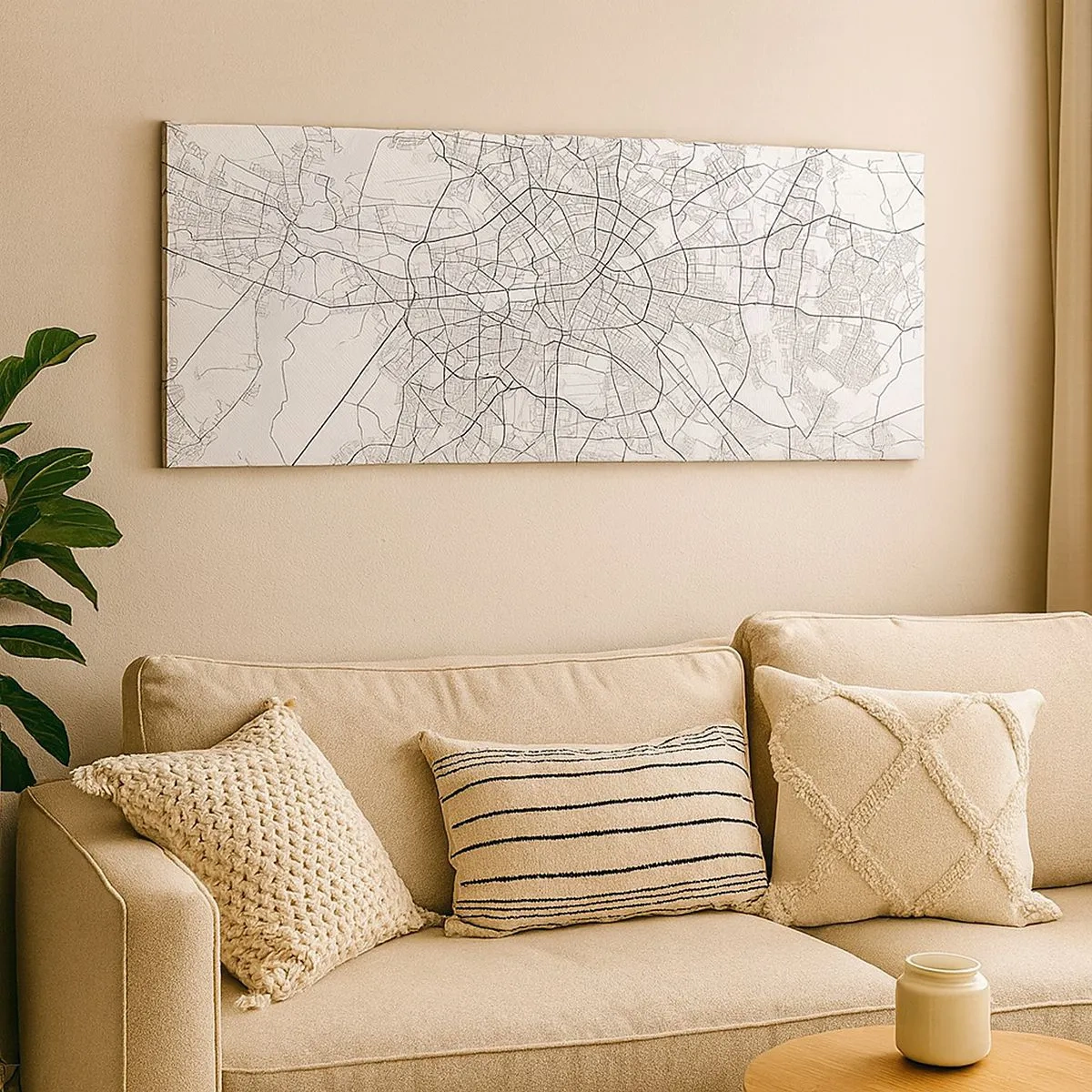 Schilderen op canvas - Berlijnse bloem - 100x40 cm