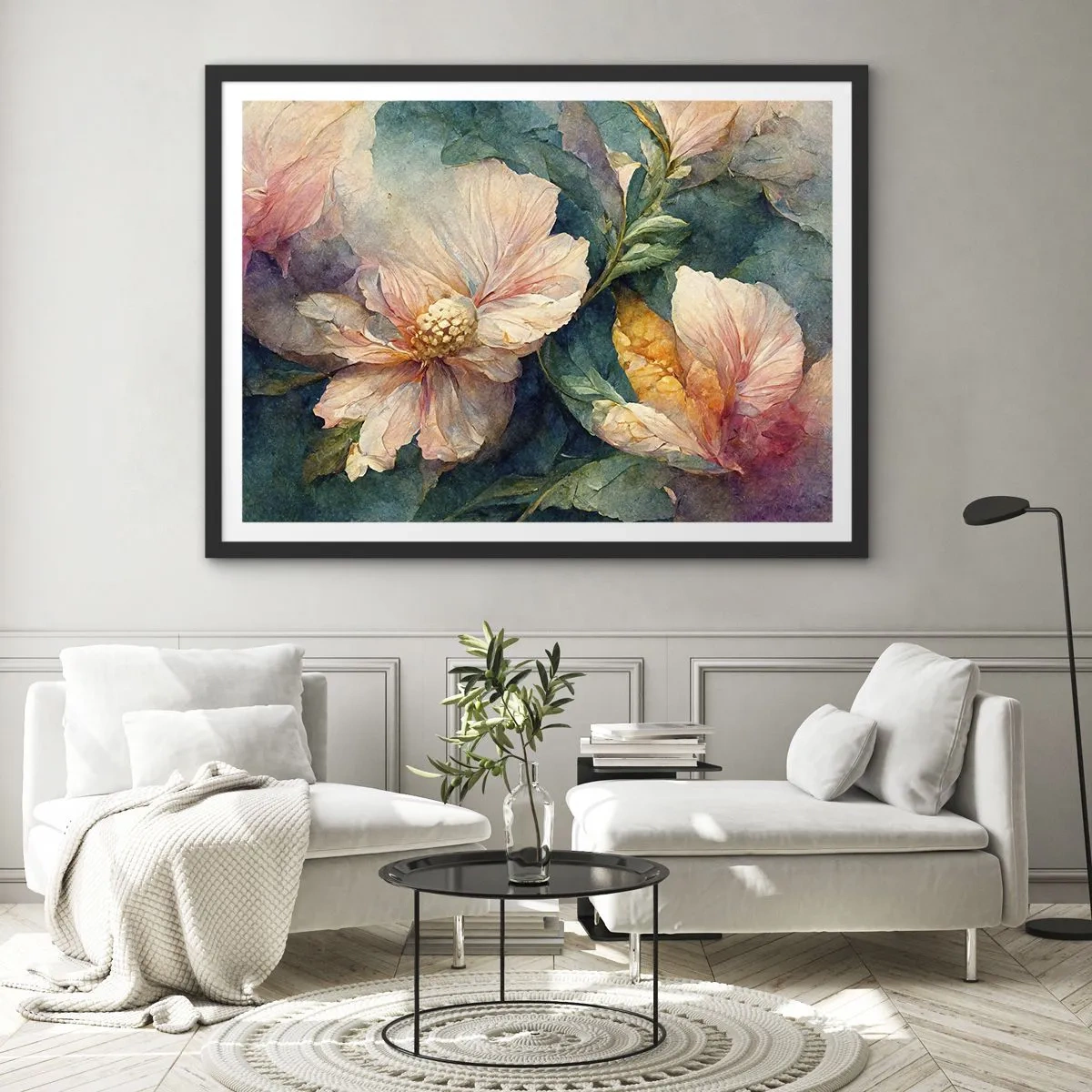 Poster in een zwarte lijst - Gewoon subtiliteit - 50x40 cm