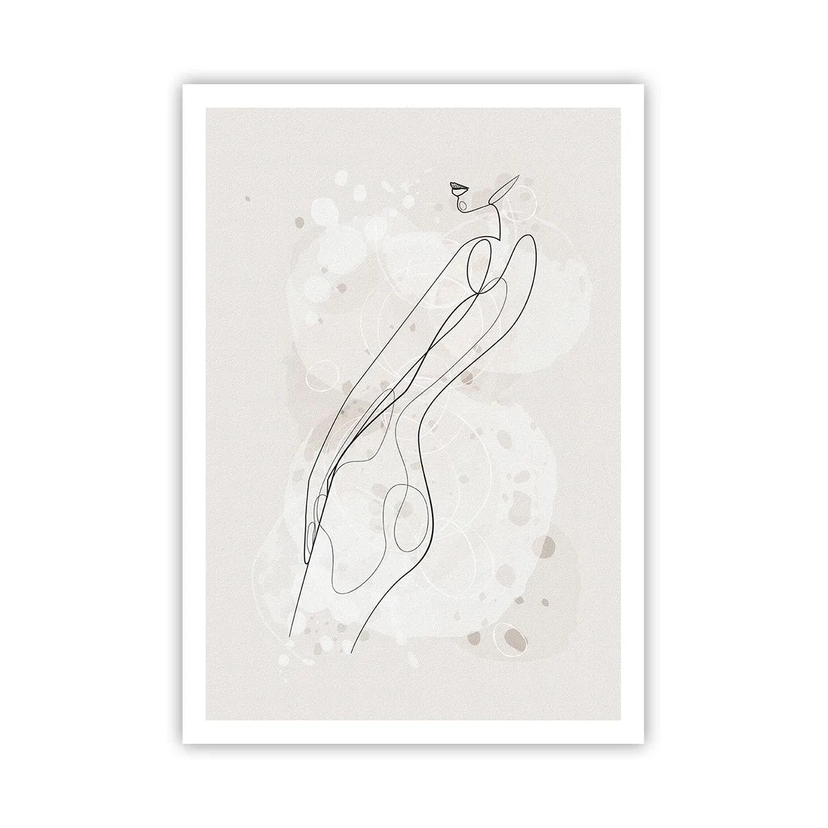 Poster - De blik dwaalt af - 70x100 cm