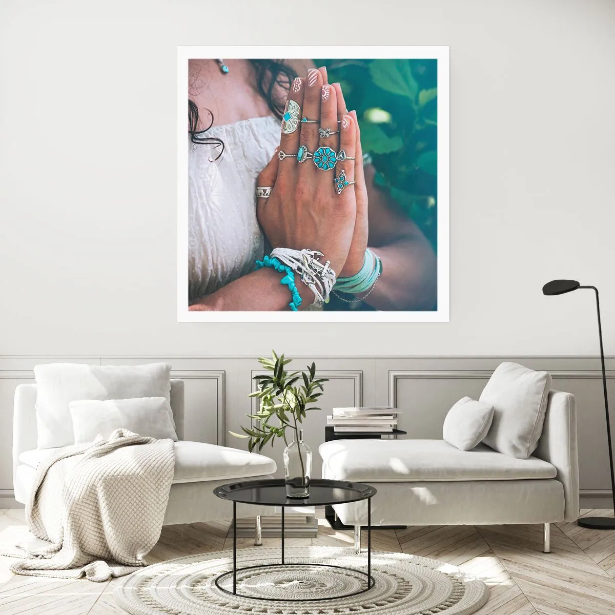 Poster - Welkom in het centrum van het zijn - 40x40 cm