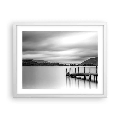 Poster in een witte lijst - Zachtheid en kracht - 50x40 cm