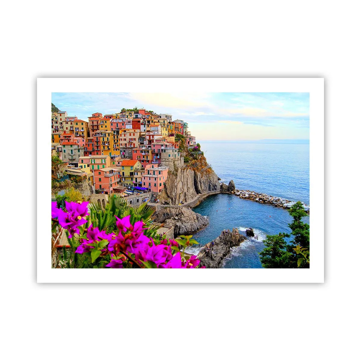 Poster - Lachende stad - 70x50 cm