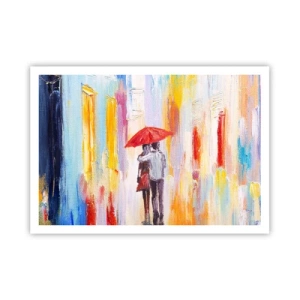 Poster - Laat het maar regenen - 100x70 cm