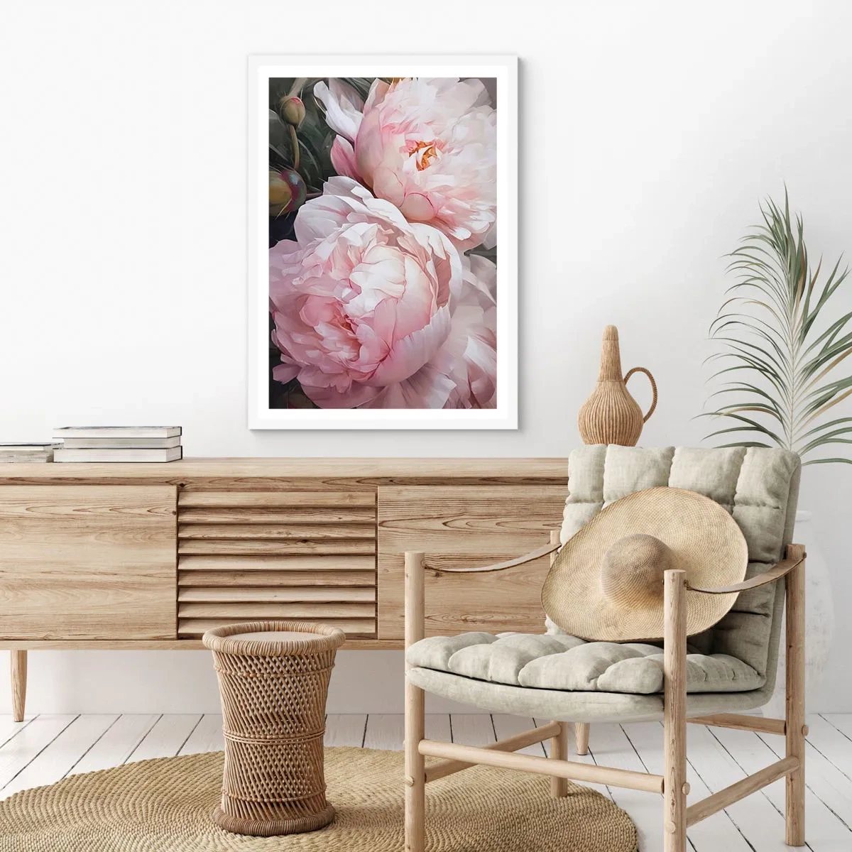 Poster in een witte lijst - In bloei gestopt - 50x70 cm