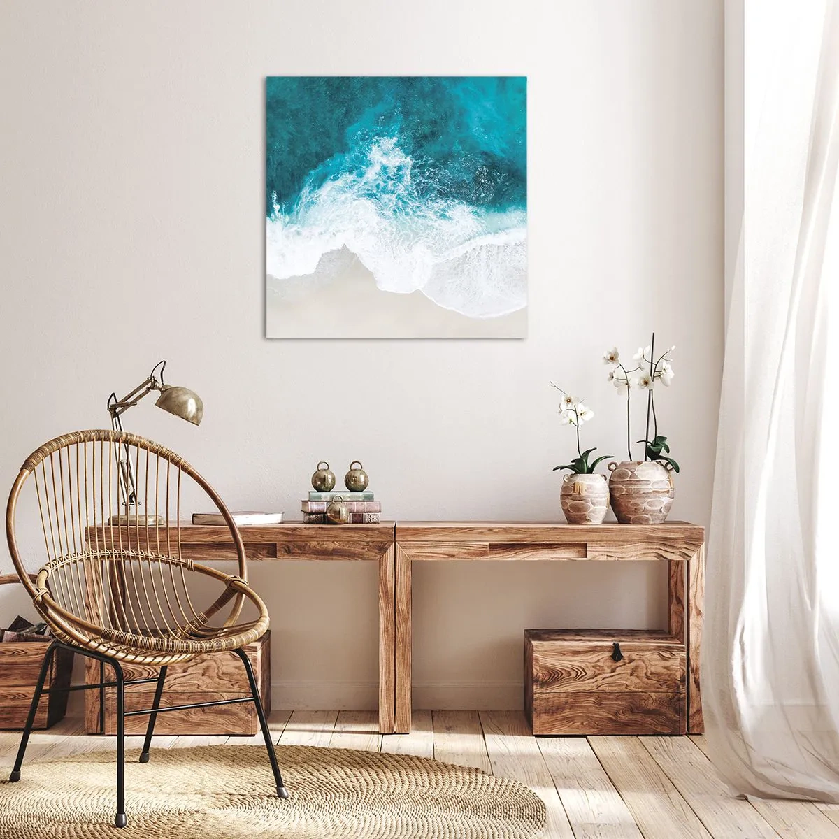 Schilderen op canvas - Natuurlijke streling - 30x30 cm