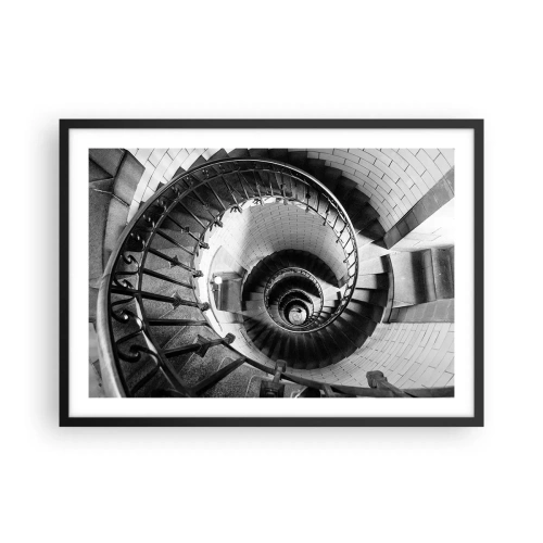 Poster in een zwarte lijst - Hoger en hoger - 70x50 cm