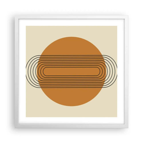 Poster in een witte lijst - Perfect plan - 50x50 cm