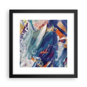 Poster in een zwarte lijst - Kleur verwarring - 30x30 cm