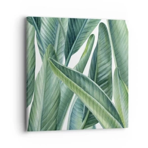 Schilderen op canvas - Groen zelf - 40x40 cm