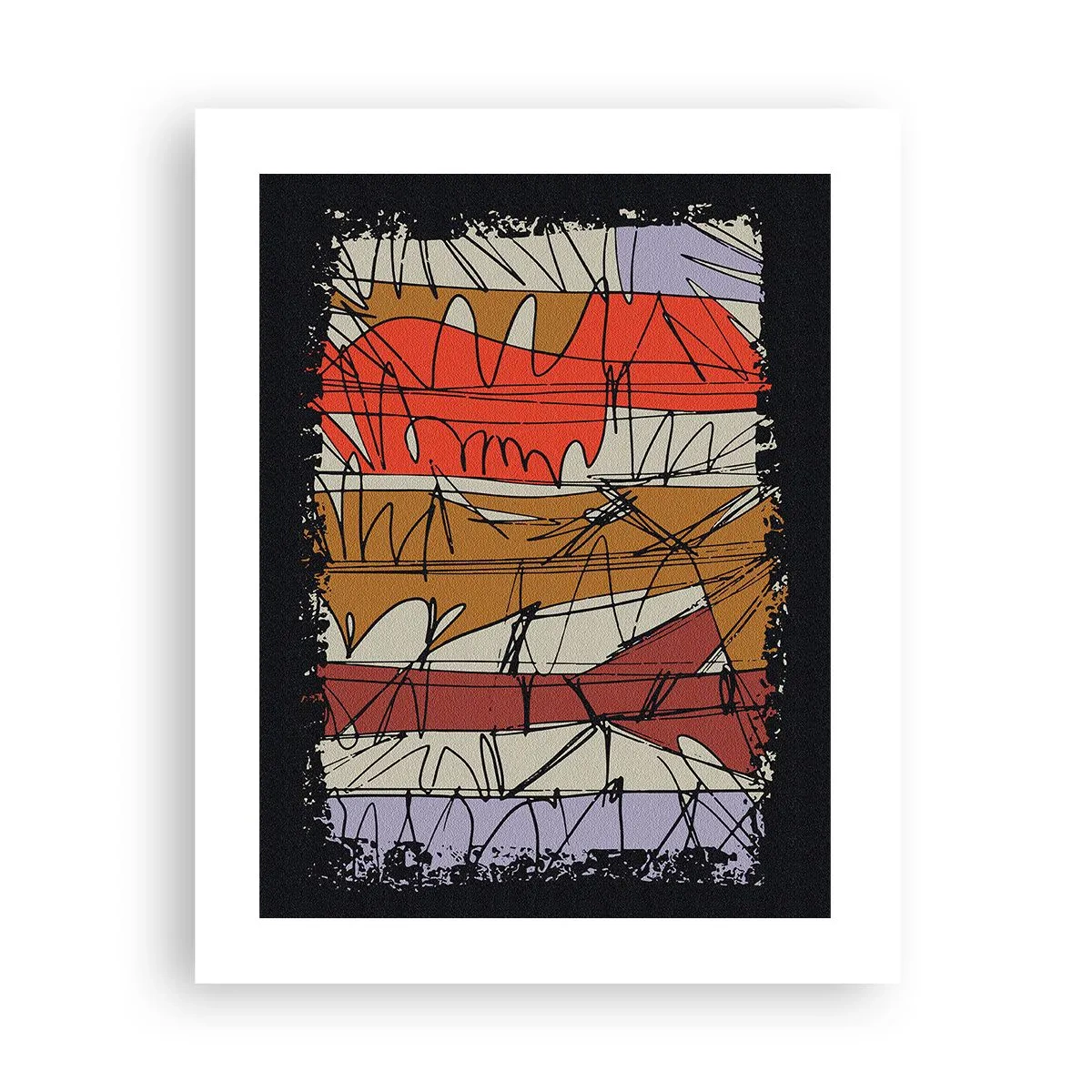 Poster - Spontane compositie - 40x50 cm