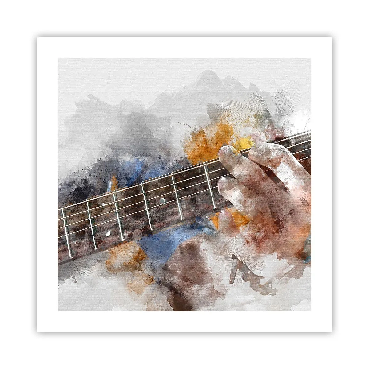 Poster - Poëzie tussen de snaren - 50x50 cm