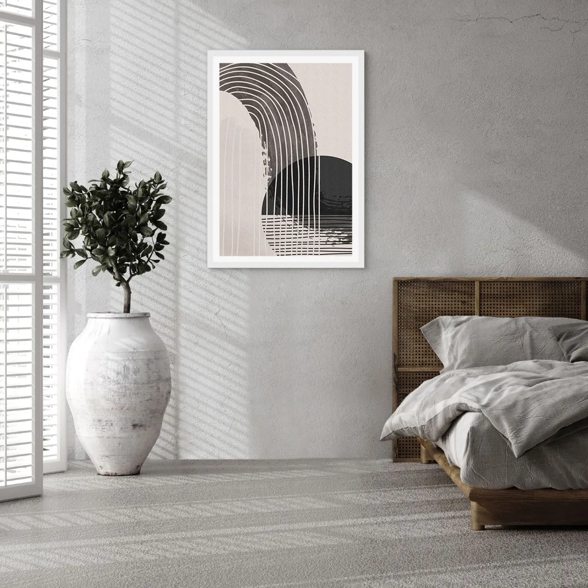 Poster in een witte lijst - Daar en terug - 40x50 cm