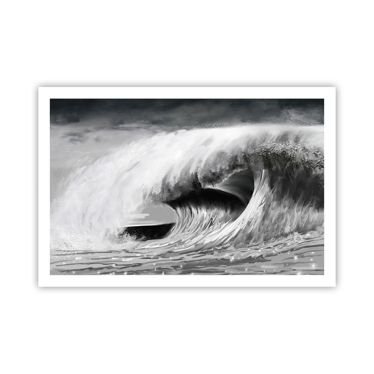 Poster - De woede van de oceaan - 91x61 cm