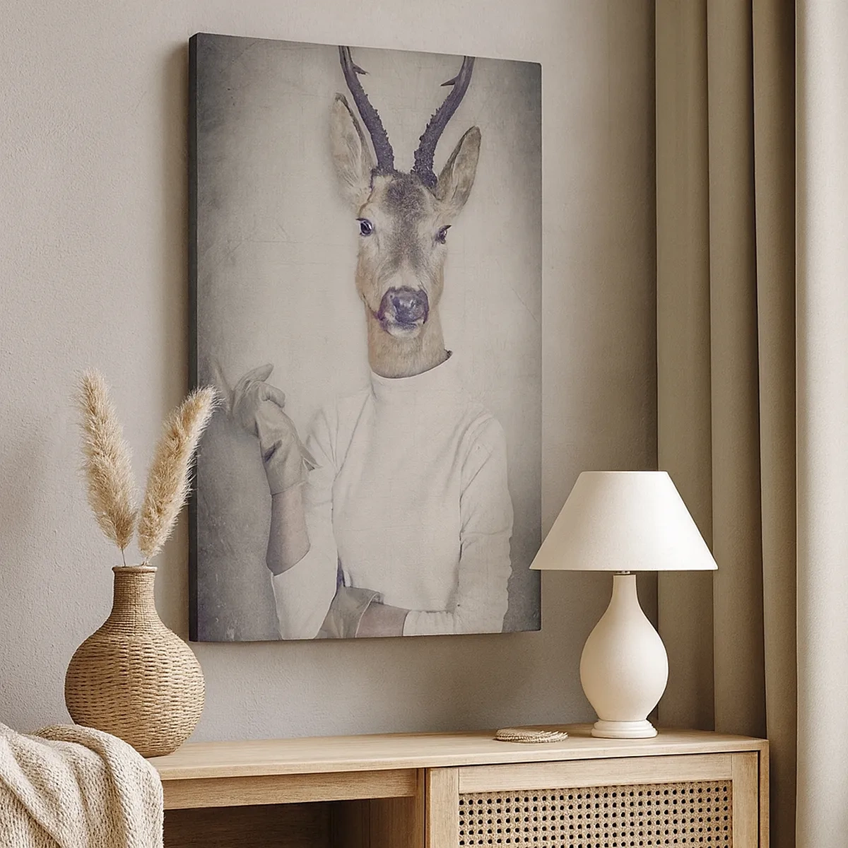 Schilderen op canvas - Laat de gebaren spreken - 50x70 cm