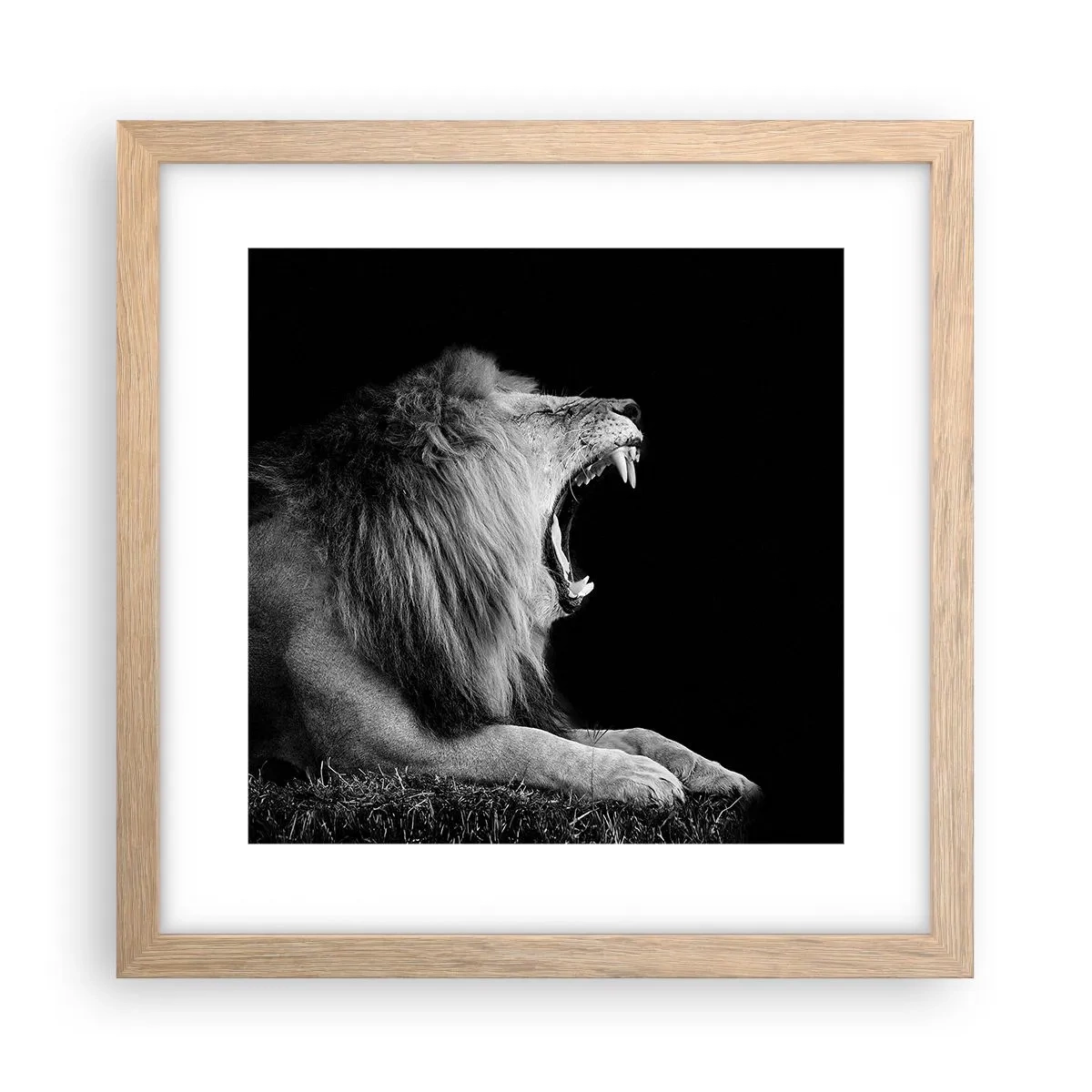 Een poster in een licht eiken lijst - Zonder enige twijfel - 30x30 cm