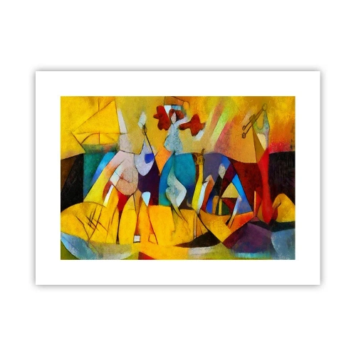 Poster - Zon - leven - vreugde - 40x30 cm