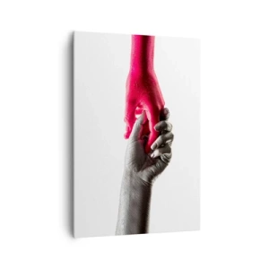 Schilderen op canvas - Samen, hoewel anders - 70x100 cm