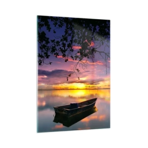 Schilderen op glas - "Je lijkt midden in de lucht te hangen..." - 50x70 cm