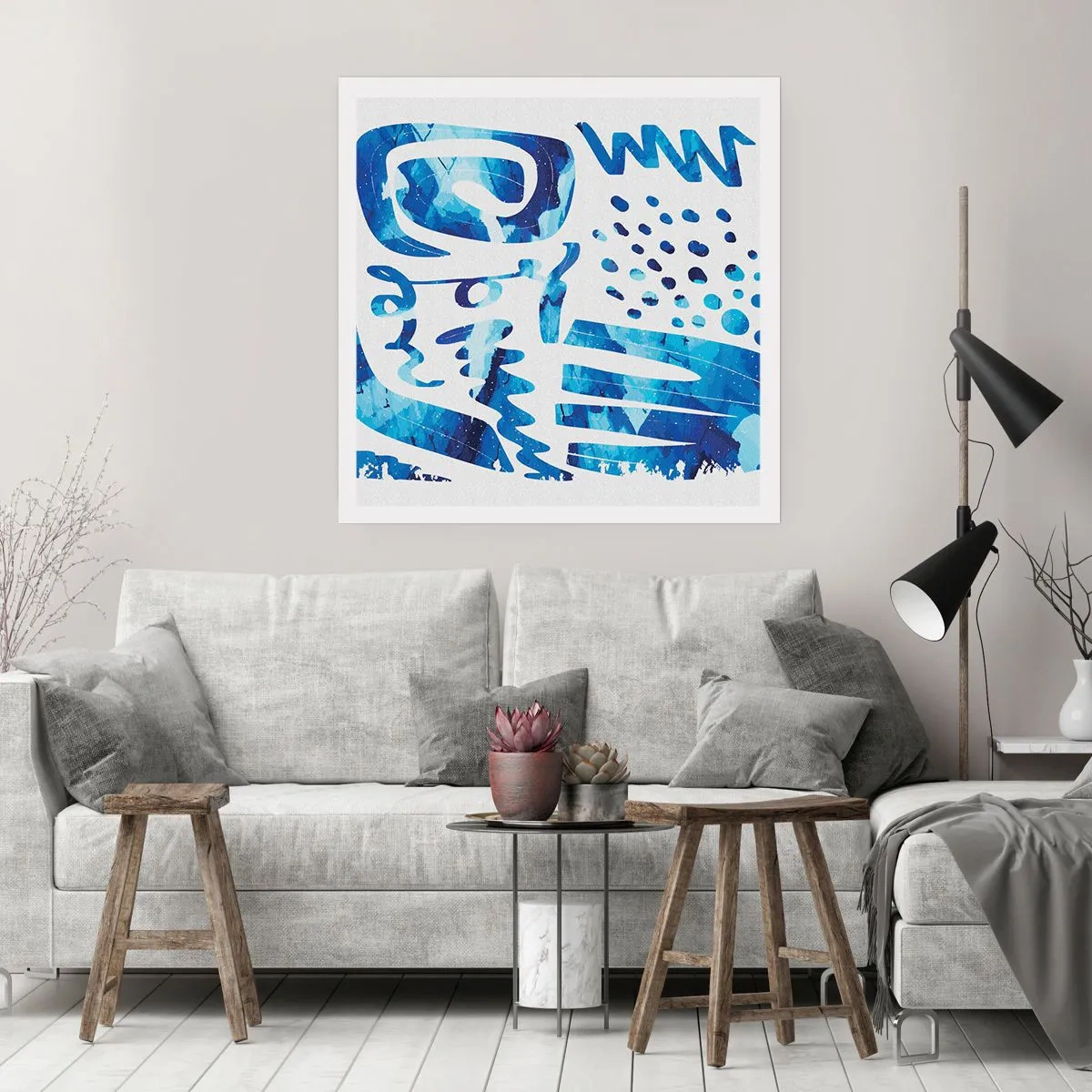 Poster - Terug naar de wortels - 40x40 cm