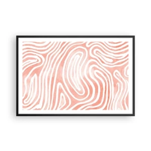 Poster in een zwarte lijst - In het koraallabyrint - 91x61 cm