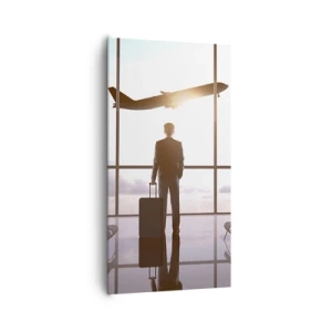 Schilderen op canvas - Je hebt tijd, doe het rustig aan - 65x120 cm