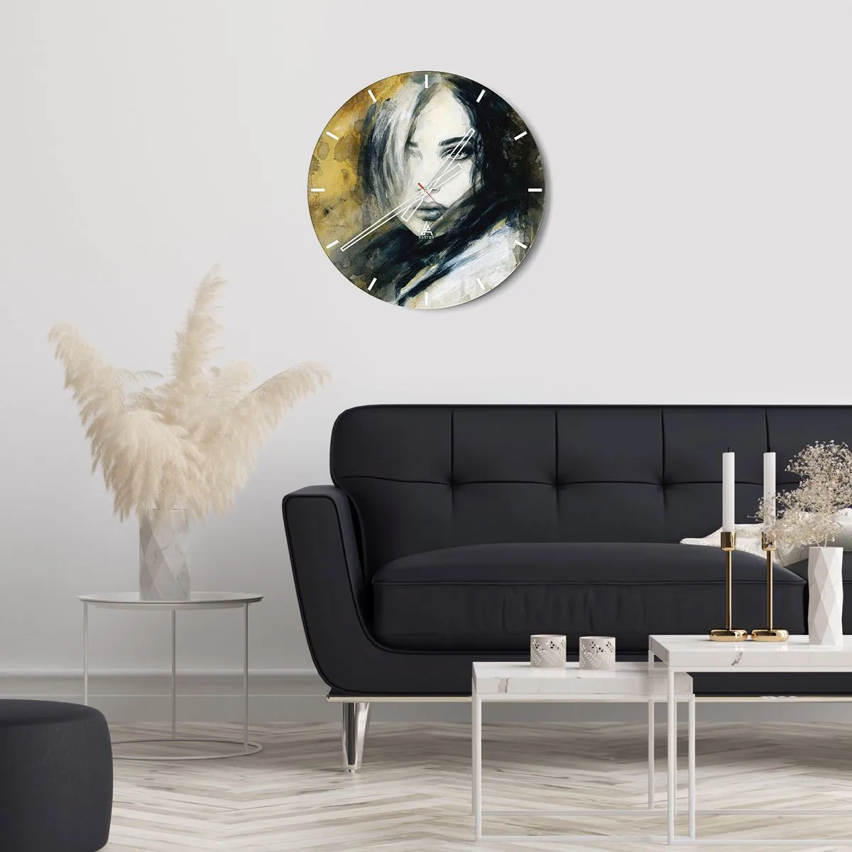 Wandklok - Klok - onschuldiger of sensueler? - 40x40 cm