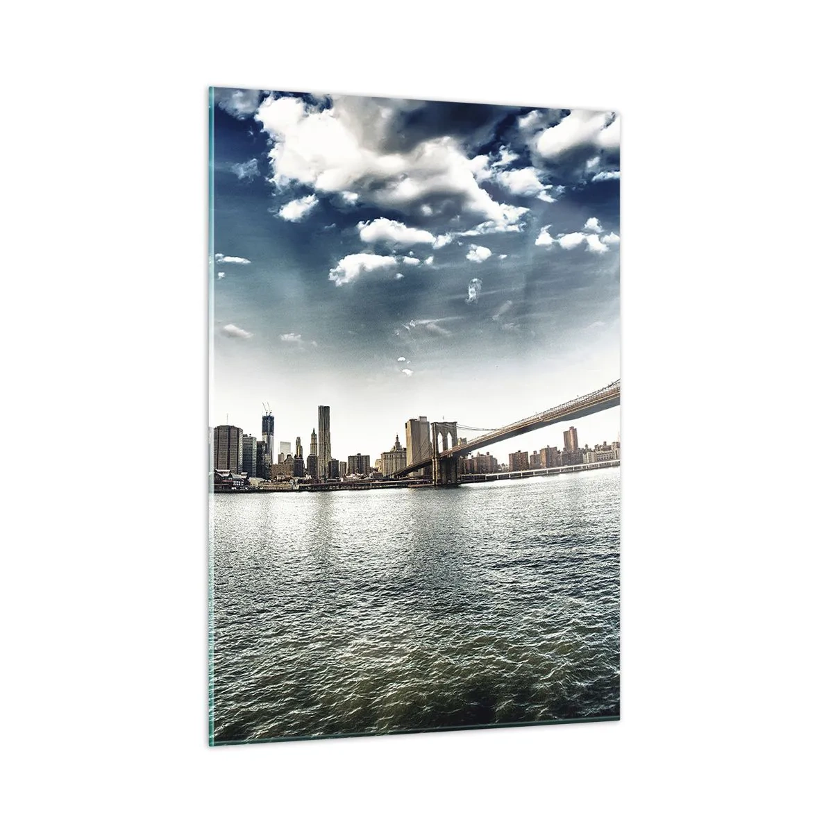 Schilderen op glas - Het glazen eiland - 50x70 cm