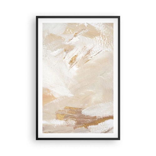 Poster in een zwarte lijst - Pastelkleurige compositie - 61x91 cm