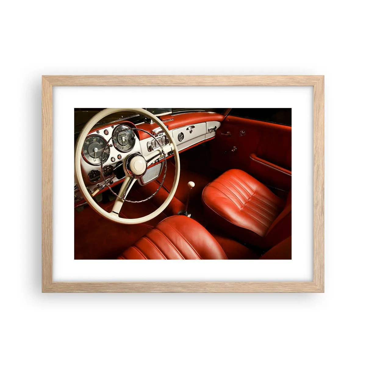 Een poster in een licht eiken lijst - Vintage luxe - 40x30 cm