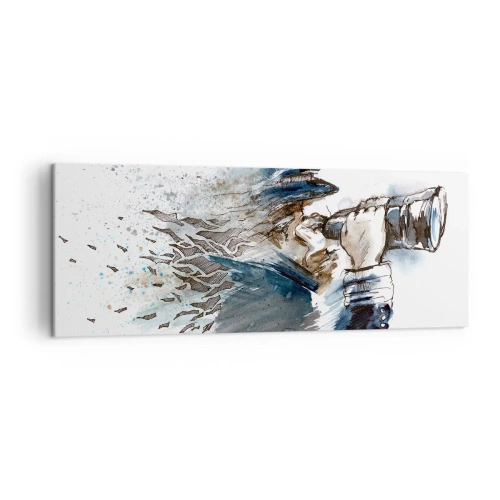 Schilderen op canvas - Tien op de schaal van Beaufort! - 140x50 cm