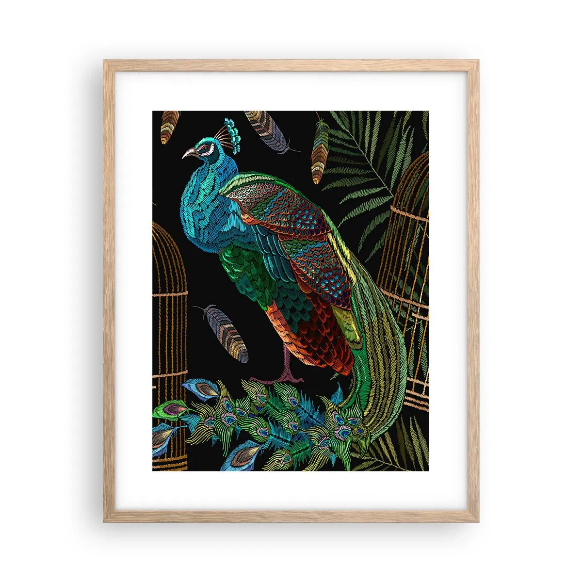 Een poster in een licht eiken lijst - In koninklijke gewaden - 40x50 cm