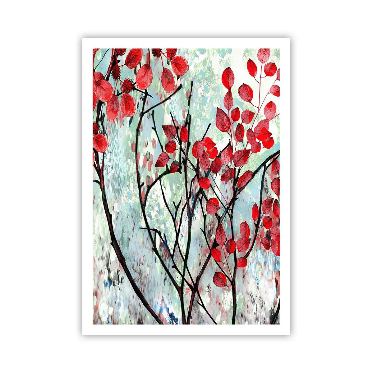 Poster - Boom in scharlaken - 70x100 cm