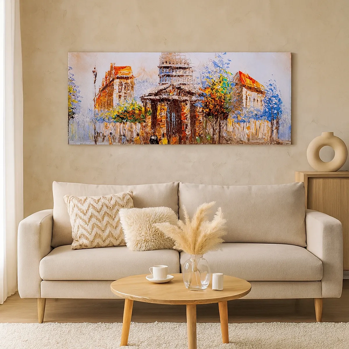 Schilderen op canvas - Parijs wandeling - 30x30 cm