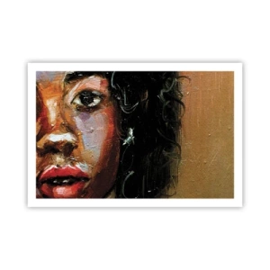 Poster - Zwart en gloed - 91x61 cm