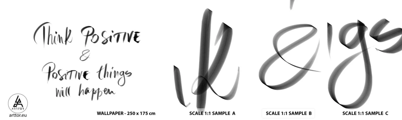 Fotobehang Monster Zelfklevend Deluxe Sticker - Hoe leef je het leven? - Typografie, Bevestiging, Maxim - 100x30 cm