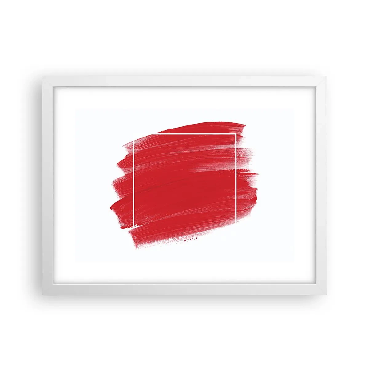 Poster in een witte lijst - Uit het frame - 40x30 cm