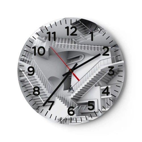 Wandklok - Klok - De paradoxen van de ruimte - 40x40 cm