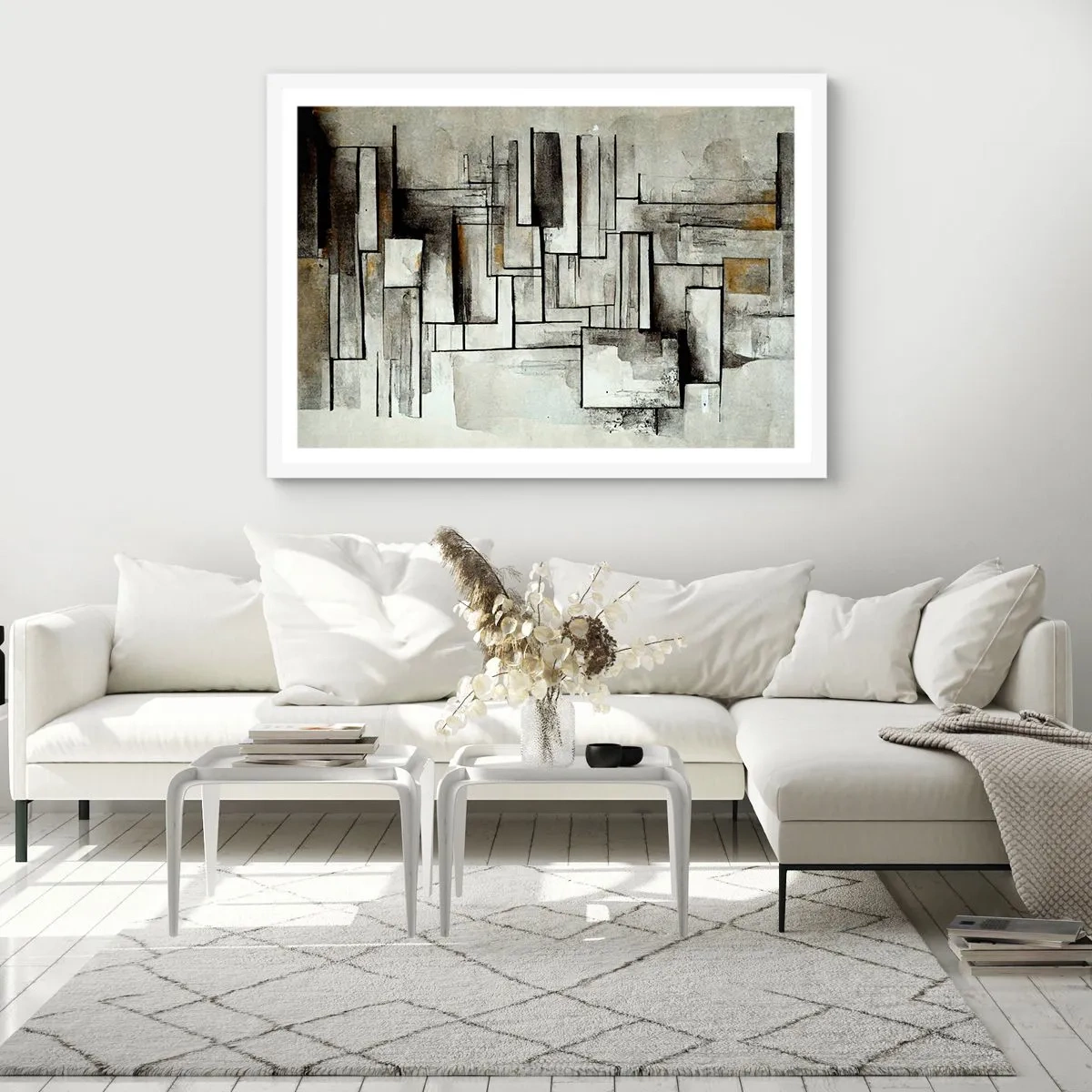 Poster in een witte lijst - De kracht van eenvoud - 40x30 cm