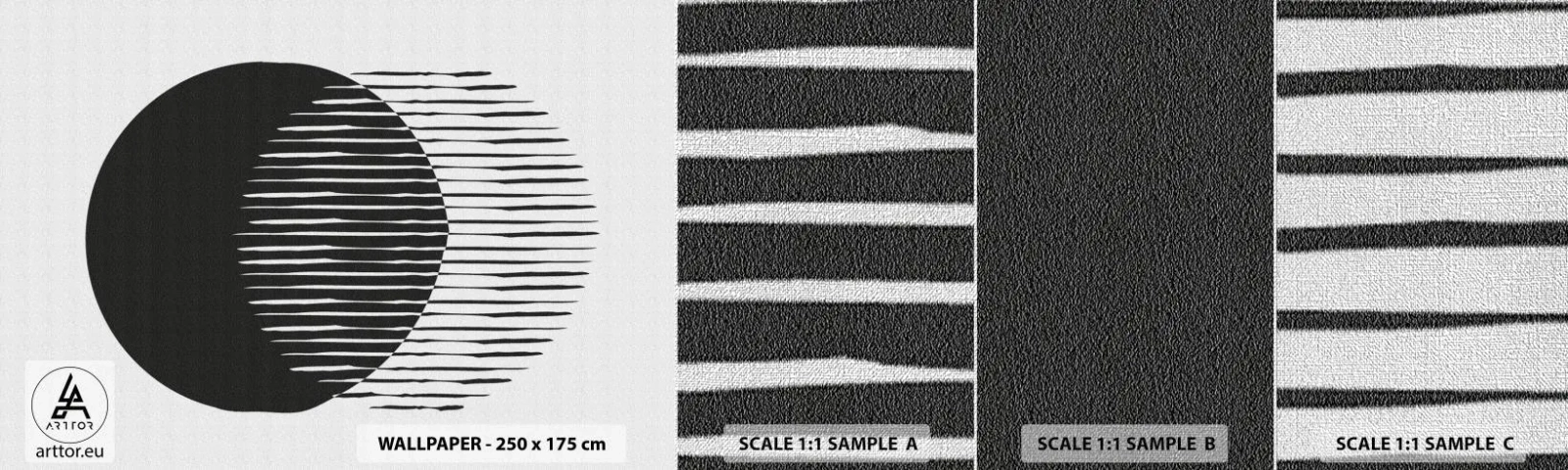 Fotobehang Monster Premium Canvas - Zijn alter ego - Zon, Wielen, Boho - 100x30 cm