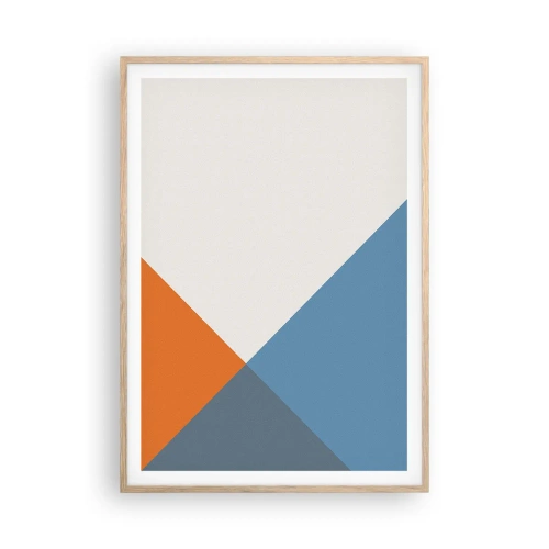 Een poster in een licht eiken lijst - In een hoekje… - 70x100 cm