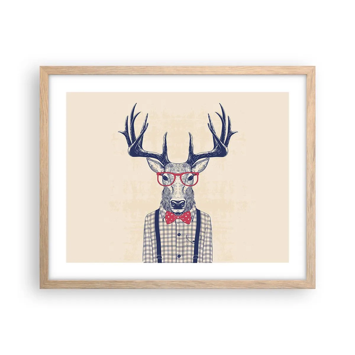 Een poster in een licht eiken lijst - Een grappig extravaganza - 50x40 cm