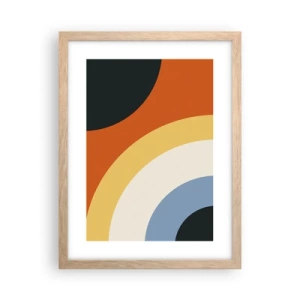 Een poster in een licht eiken lijst - Naar mezelf toe - 30x40 cm