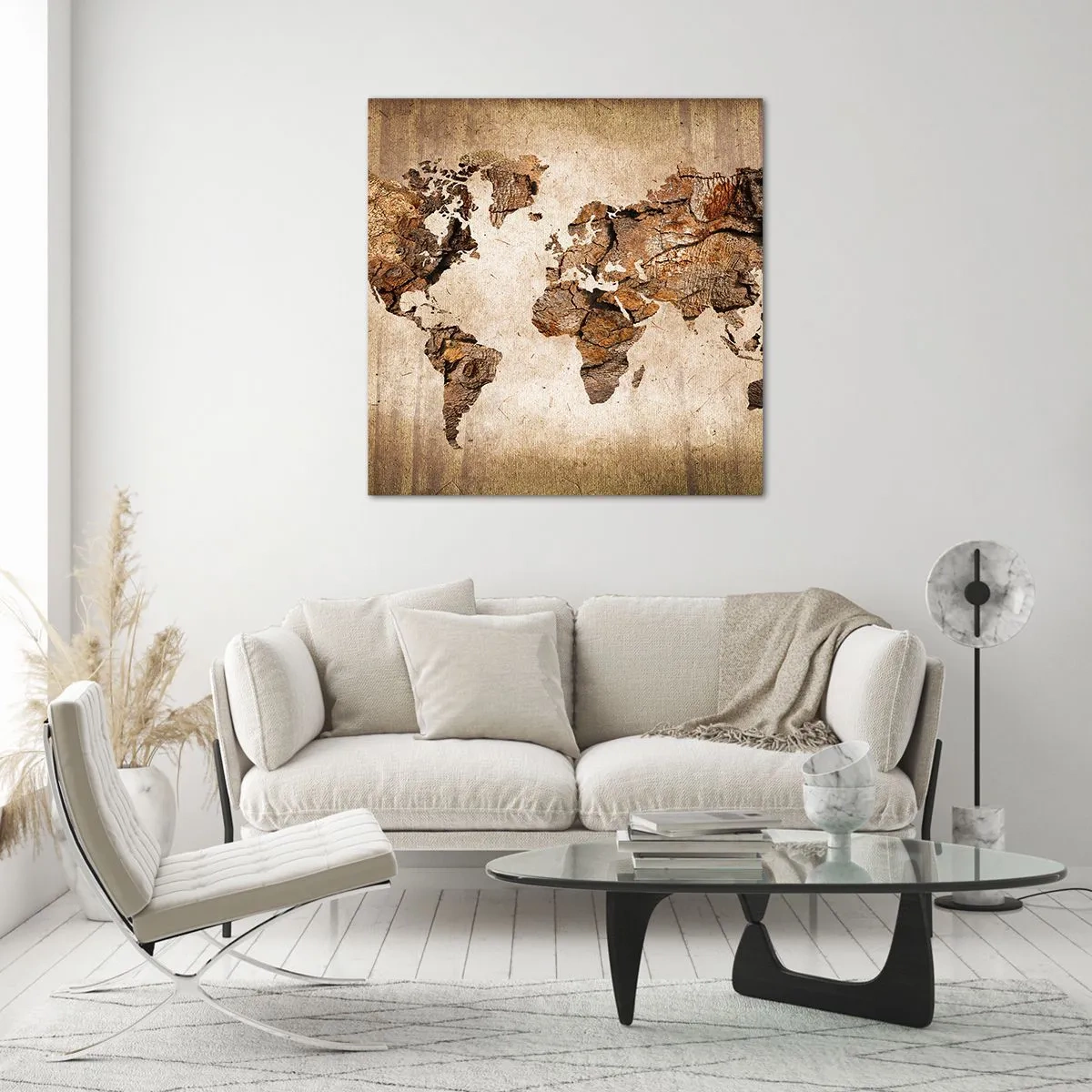 Schilderen op glas - Ontdekking van de wereld - 40x40 cm