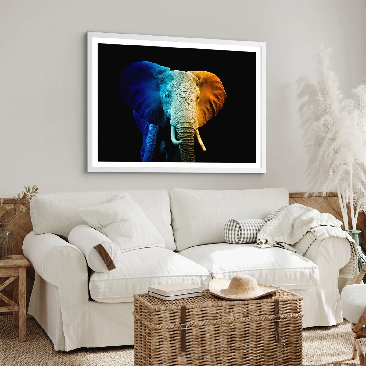 Poster in een witte lijst - Excentriek, niet raar - 40x30 cm