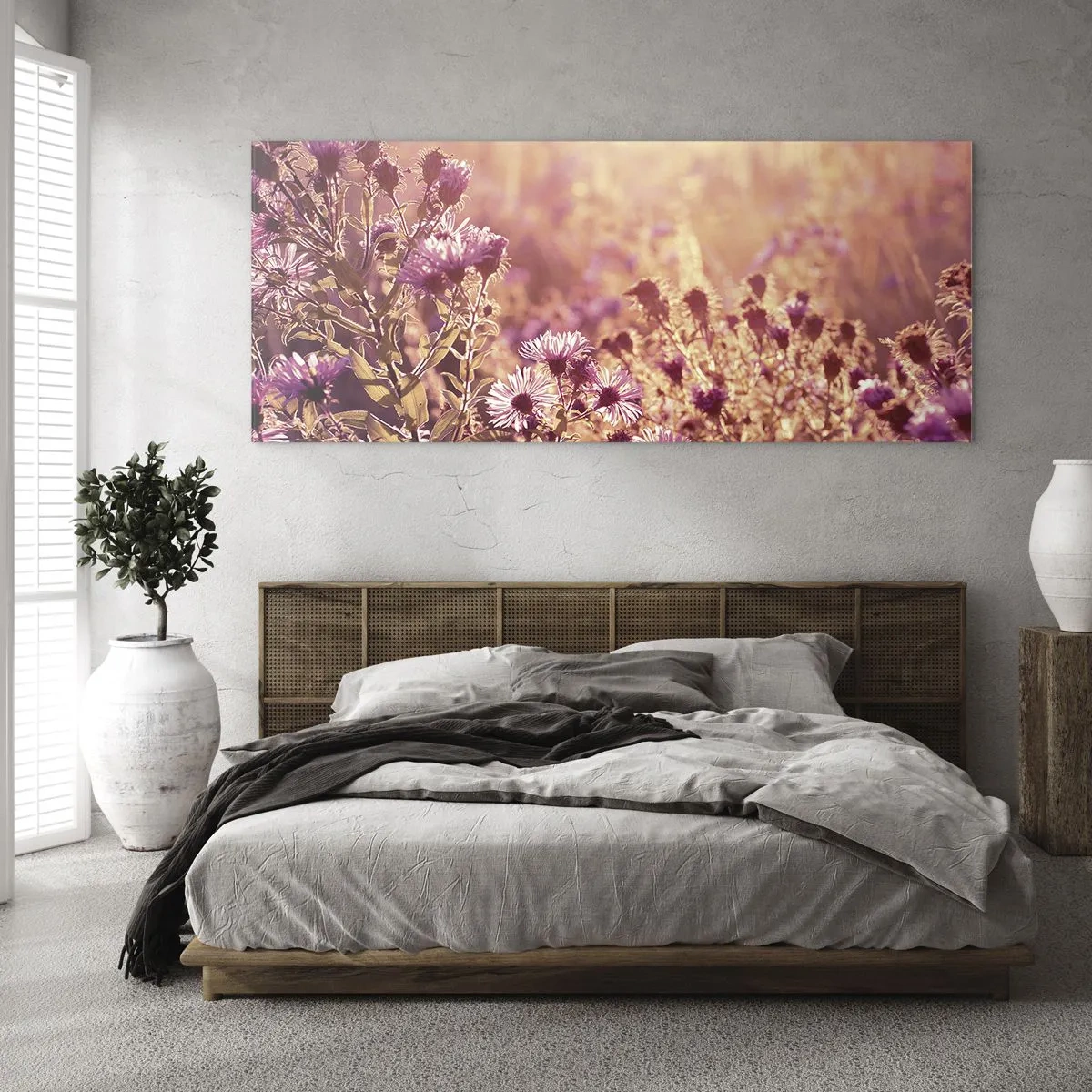 Schilderen op glas - Voordat de zomer voorbij is - 120x50 cm