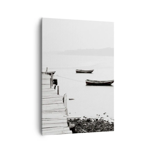 Schilderen op canvas - Stil en schoon boven het water - 70x100 cm