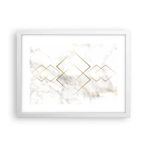 Poster in een witte lijst - Een uitzicht tot in het oneindige - 40x30 cm