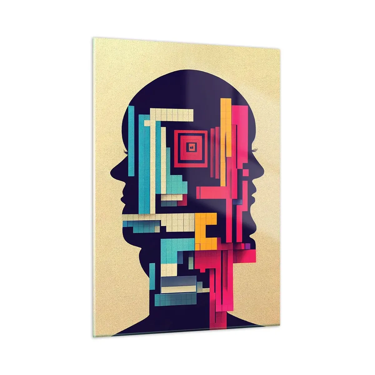 Schilderen op glas - Nieuwe banden - 50x70 cm