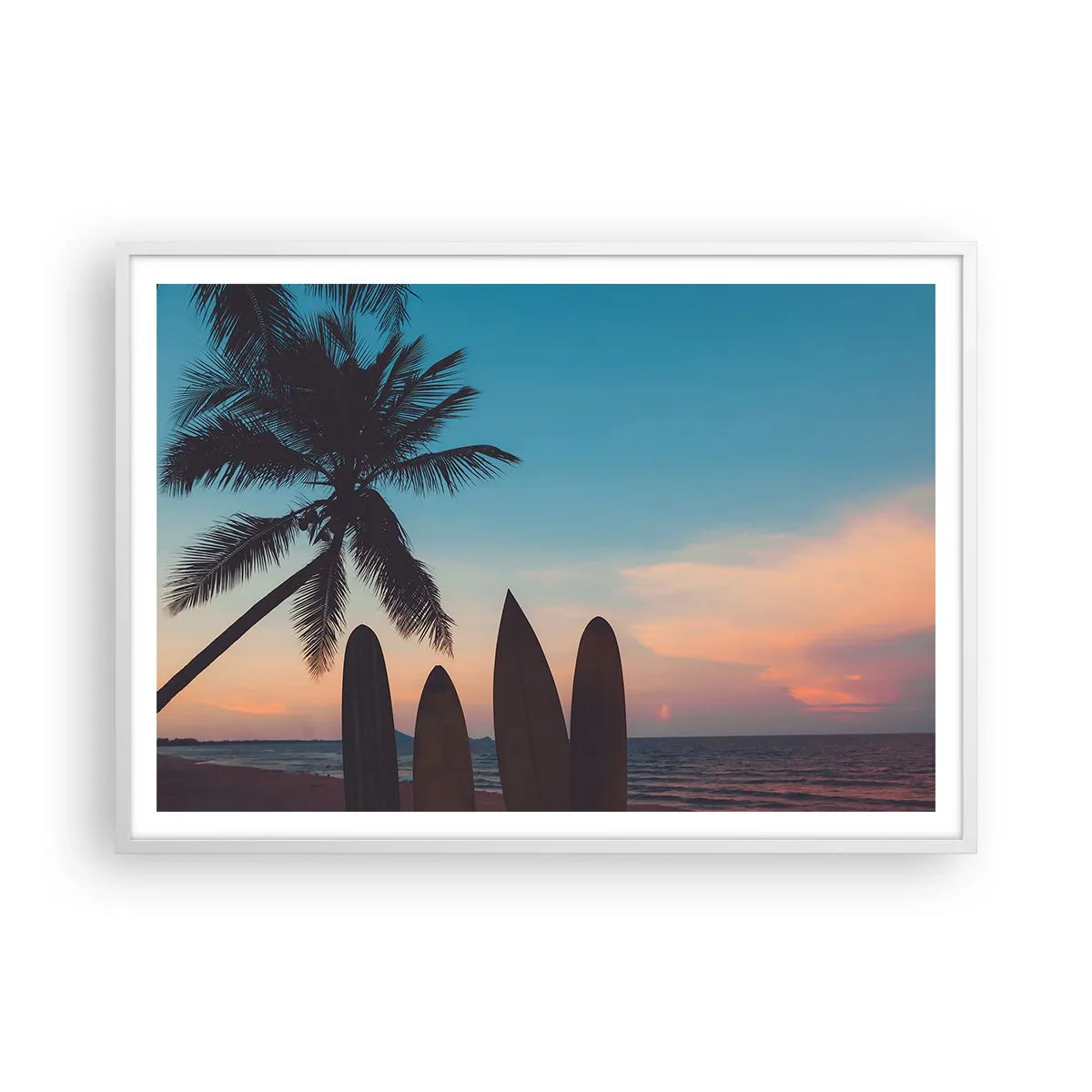 Poster in een witte lijst - Morgen wordt ook leuk - 100x70 cm